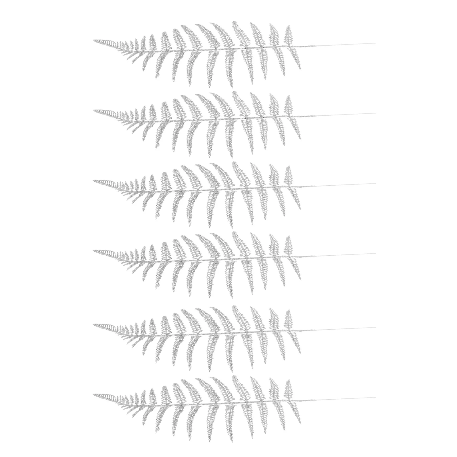 

6 pcs Simulated Christmas Leaf Picks Artificial Xmas Decor For Wedding Party Home Festival Leaf Adornment Floral Arrangement