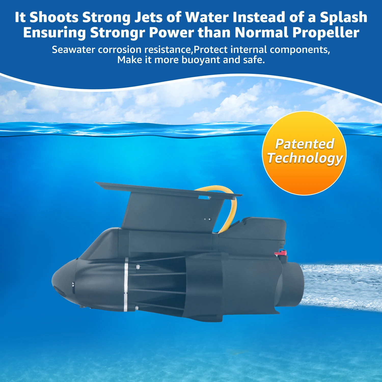 محرك التصيد الكهربائي الاتجاهي لقارب الصيد، محرك تحت الماء للوحة المجداف وقوارب الكاياك، محرك 360 وات، 9 كم/ساعة #3