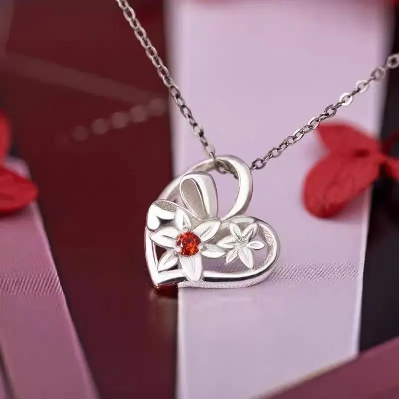 Lucas Charles Rin Anime Necklace Women Link Click Cartoon Necklaces Woman Charms Couples Chain Cosplay Collier Zinc Alloy Gifts