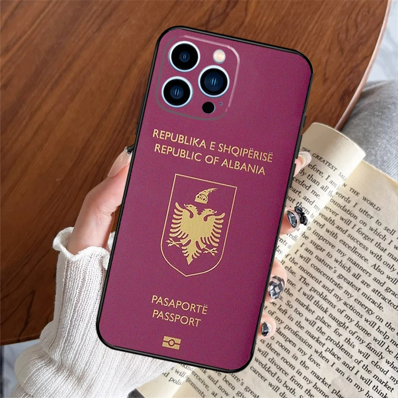 Capa de passaporte Argélia para iPhone, Mini tampa traseira, iPhone 15 11 12 13 14 Pro Max XS X XR SE 2020 6S 7 8 Plus 12 13