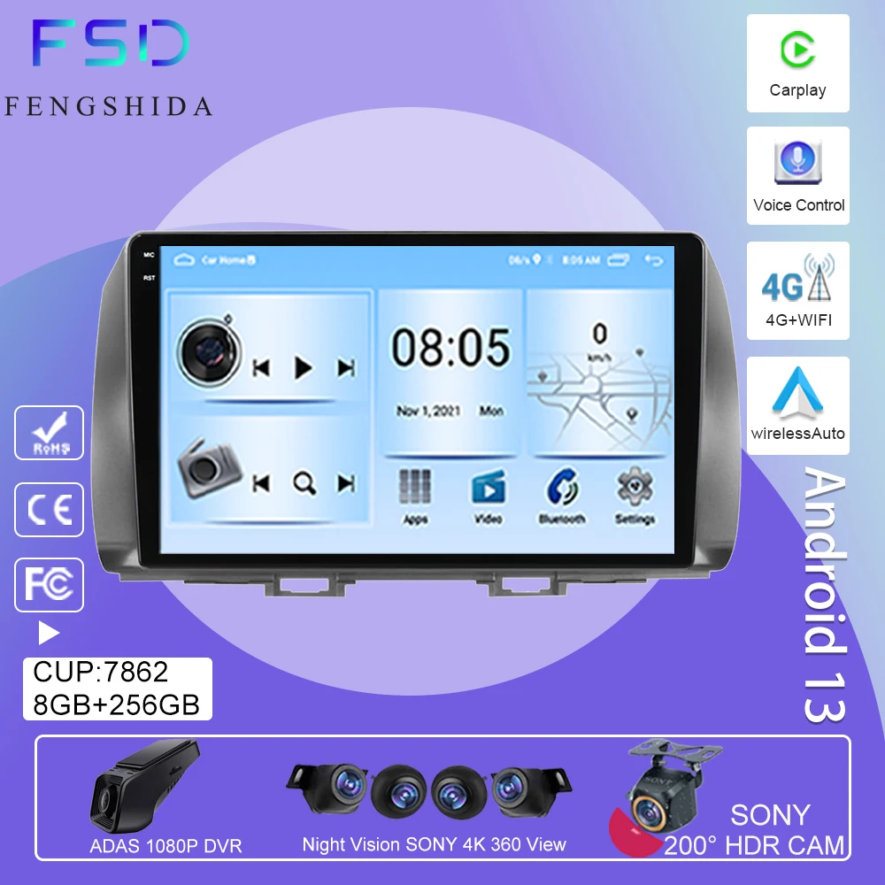 

Car Radio For Toyota BB 2 QNC20 2005 - 2016 Android Auto Head Unit Multimedia Video Player GPS Navigation 5G WIFI BT No 2din DVD