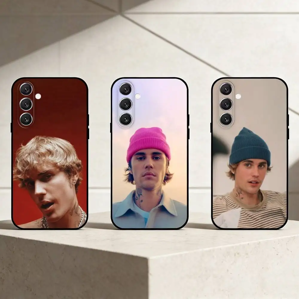 Capa de telefone J-Justin Bieber para Samsung Galaxy A13,21s,22,31,32,52,53,71,72,73, capa preta macia