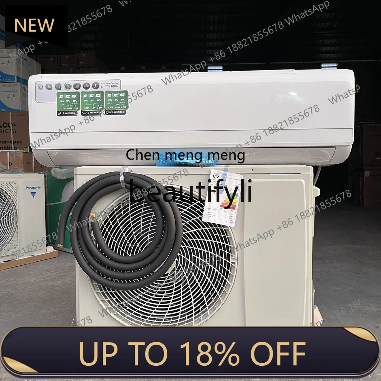 

Z189 T3 compressor air conditioner 18000btu dc inverter cool heat