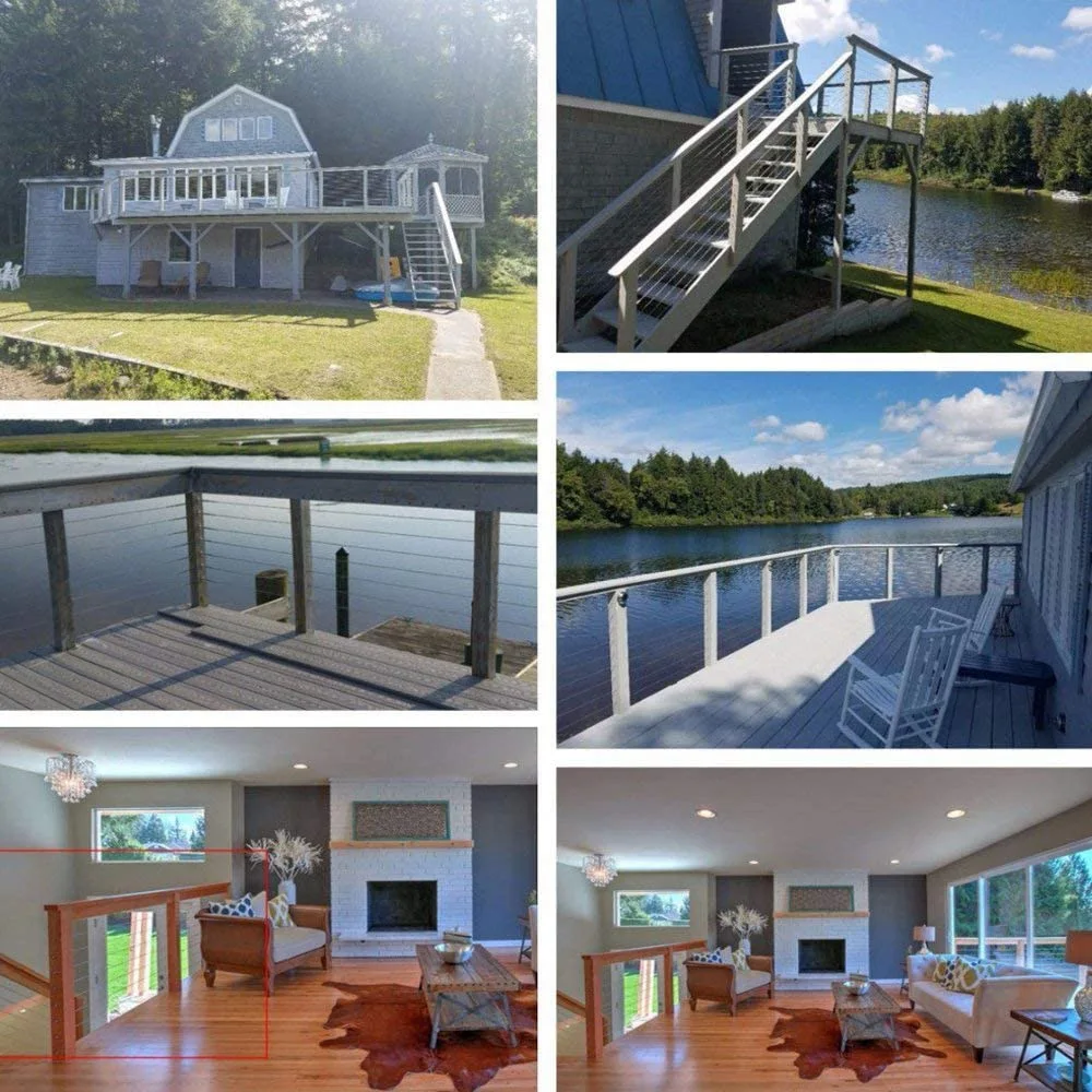 ABYA 20 قطعة وصلة ربط المقطورة اليد Swage الخيوط مسمار التوتر عرافة رئيس نهاية المناسب استقبال محطة ل 1/8 بوصة درابزين كابل