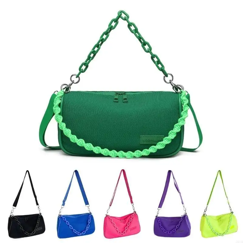 

Crossbody Purse Nylon Shoulder Bag Crossbody Purse Nylon Underarm Tote Lightweight Beach Bag Tote for Sport Beach Travel 20CA