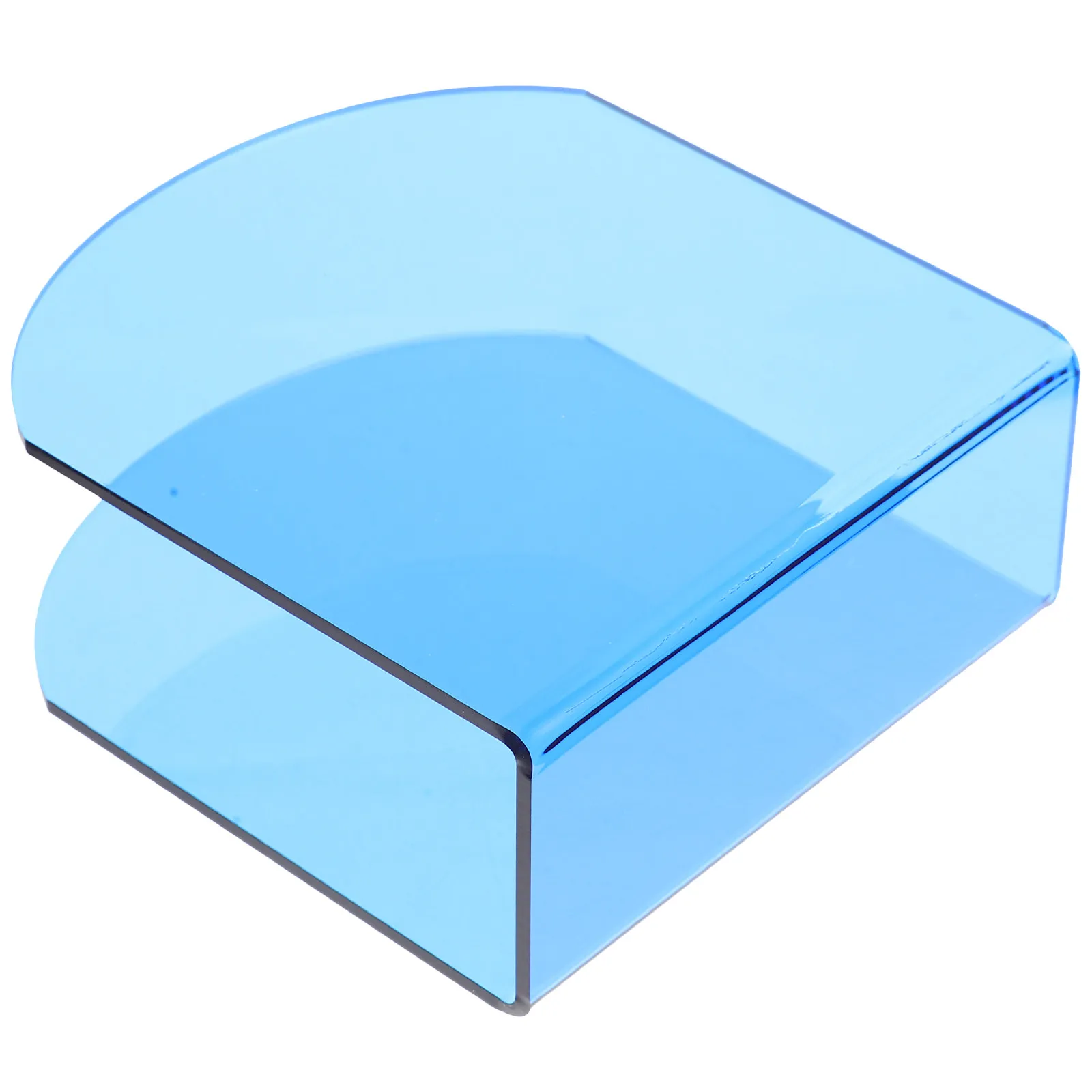 Crystal Clear Acrylic Napkin Holder Decorative Tissue Storage Rack Freestanding Design for Kitchen Bathroom Restaurant Office