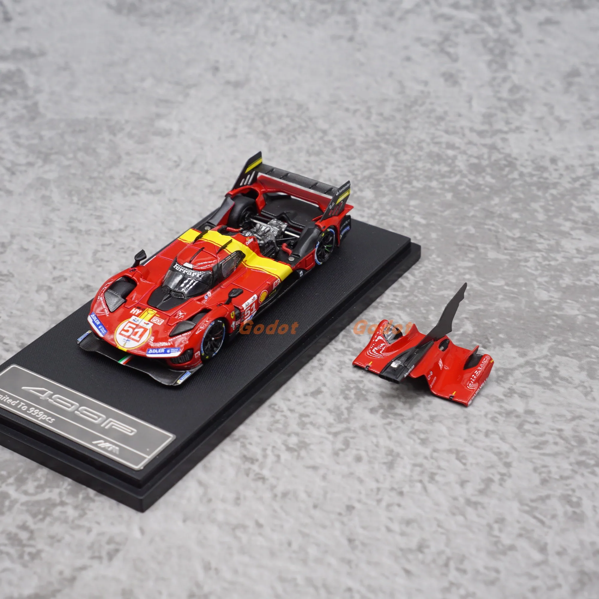 hkm-1-64-scale-diecast-alloy-51-ferrari-499-toys-f1-racing-cars-model-classics-nostalgia-adult-gifts-souvenir-static-display