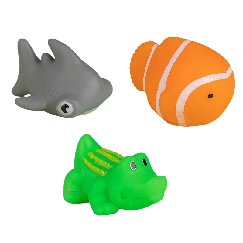 

Assorted 20 Rubber Crocodiles for Bathtub Play Squeak and Float Toy Set