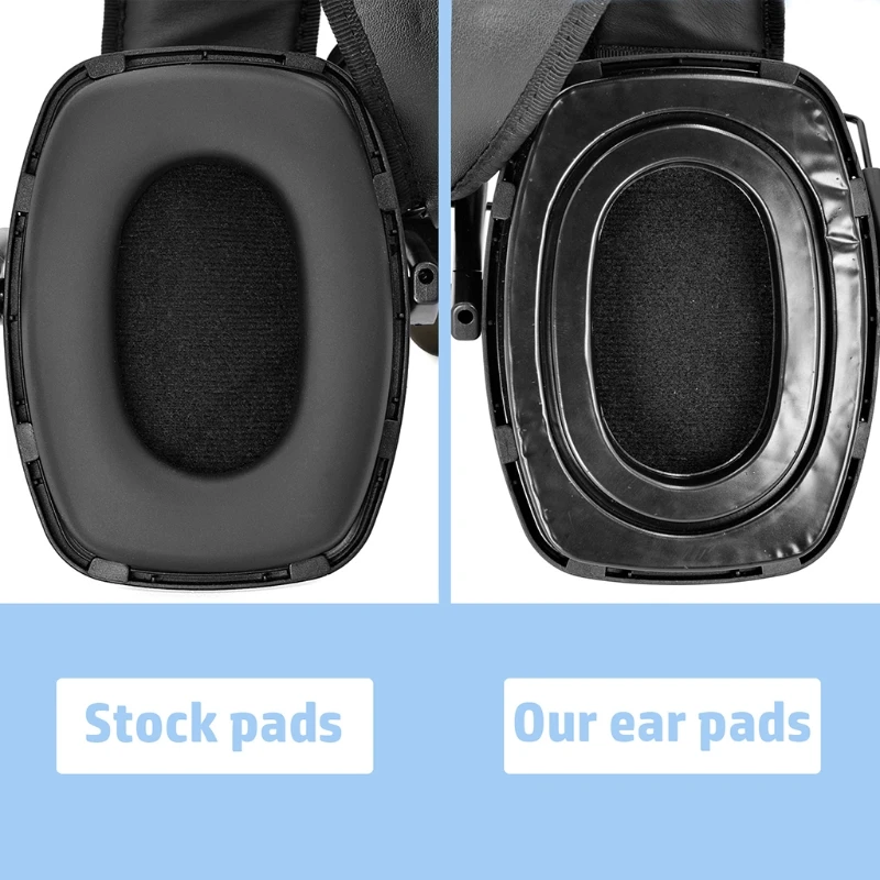 Almofadas couro substituição para Leight By para Impact Headset