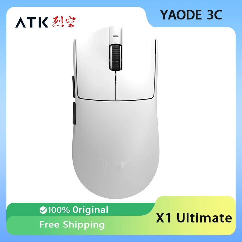 ATK Blazing Sky X1 Ultimate Wireless Mouse Dual Mode PAW3950Ultra 8K Gaming Mouse Custom Lightweight PC Gamer Accessories