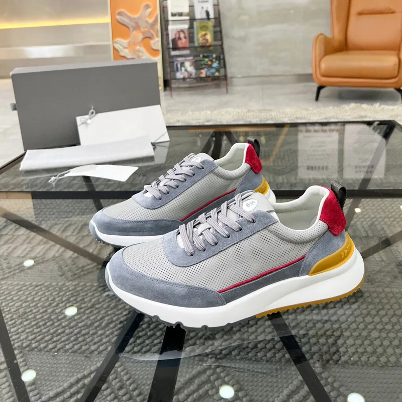 

Новая мужская обувь, модная брендовая кожаная повседневная обувь, европейская элитная спортивная обувь, легкие роскошные туфли для папы с низким берцем