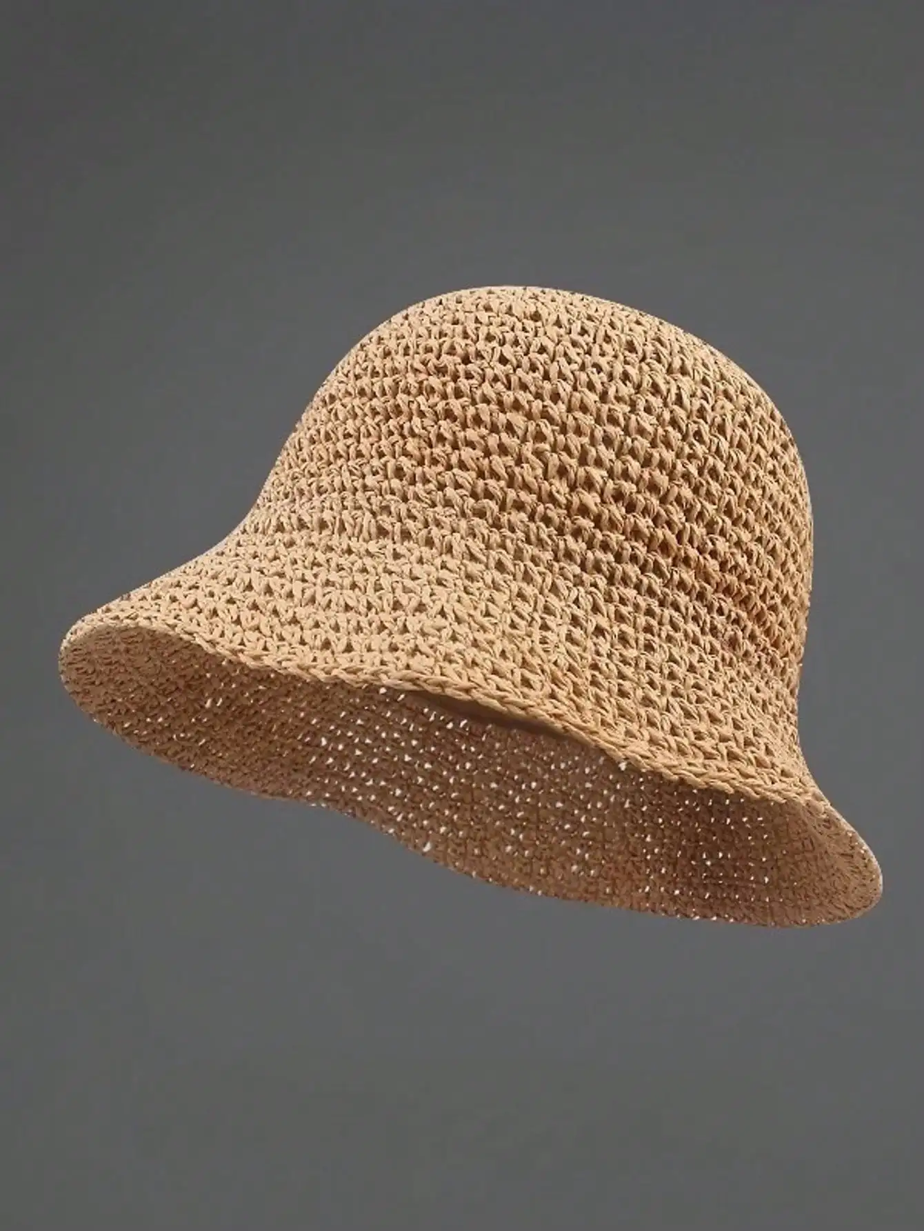 

Wide Brim Classic Straw Hat, Women's Beach Sun Hat, Versatile Bucket Hat For Sun Protection, Spring/Summer