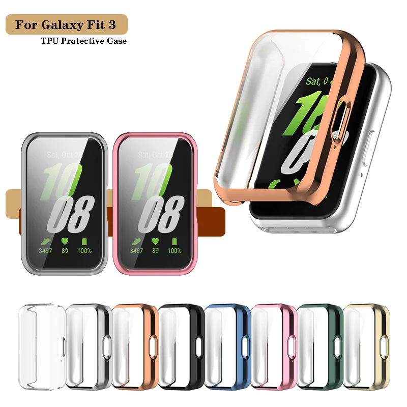 TPU Anti-scratch Cover Case Screen Protector for Samsung Galaxy Fit 3 SM-R390