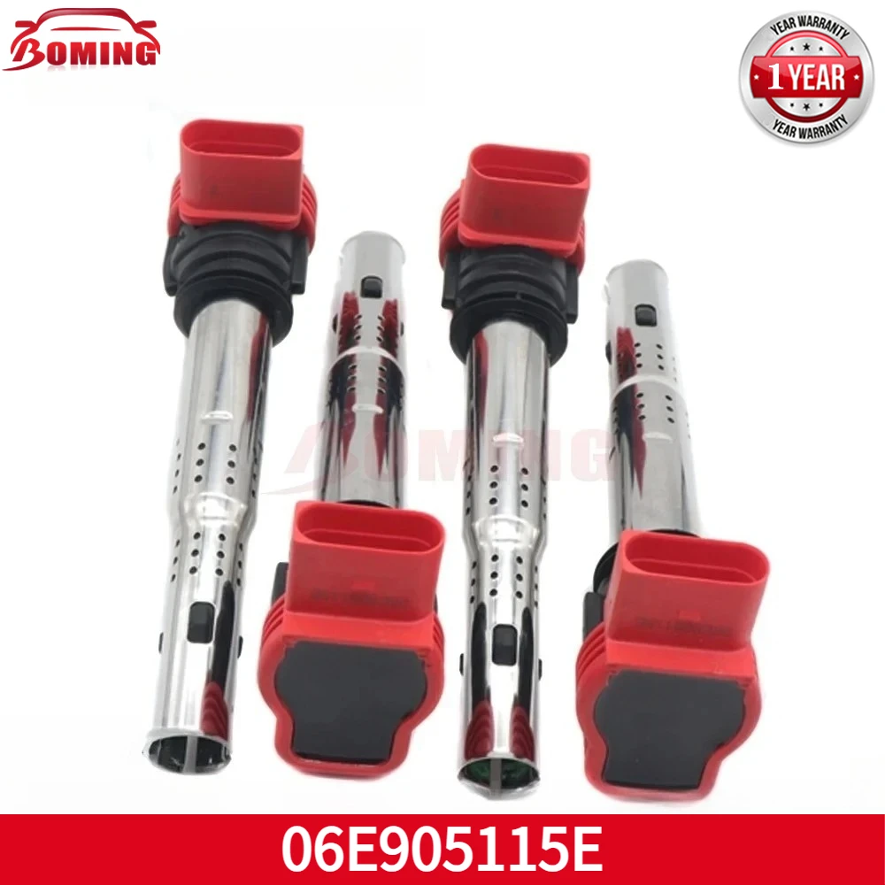 

Car Ignition Coil 1/4pcs 06E905115E For Audi S3 A4 A5 A6 Q5 R8 Q7 TT allroad Quattro Volkswagen CC Beetle Eos Golf R Tiguan New