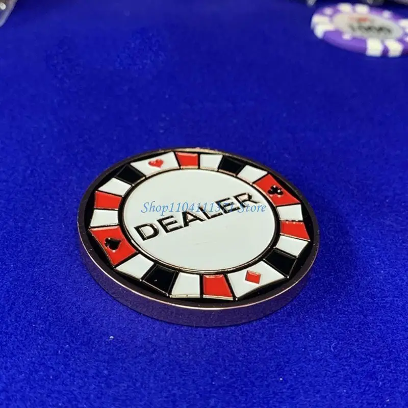 

P9FC Metal Small Blind, Big Blind, Dealer Puck Buttons Game Dealer Button