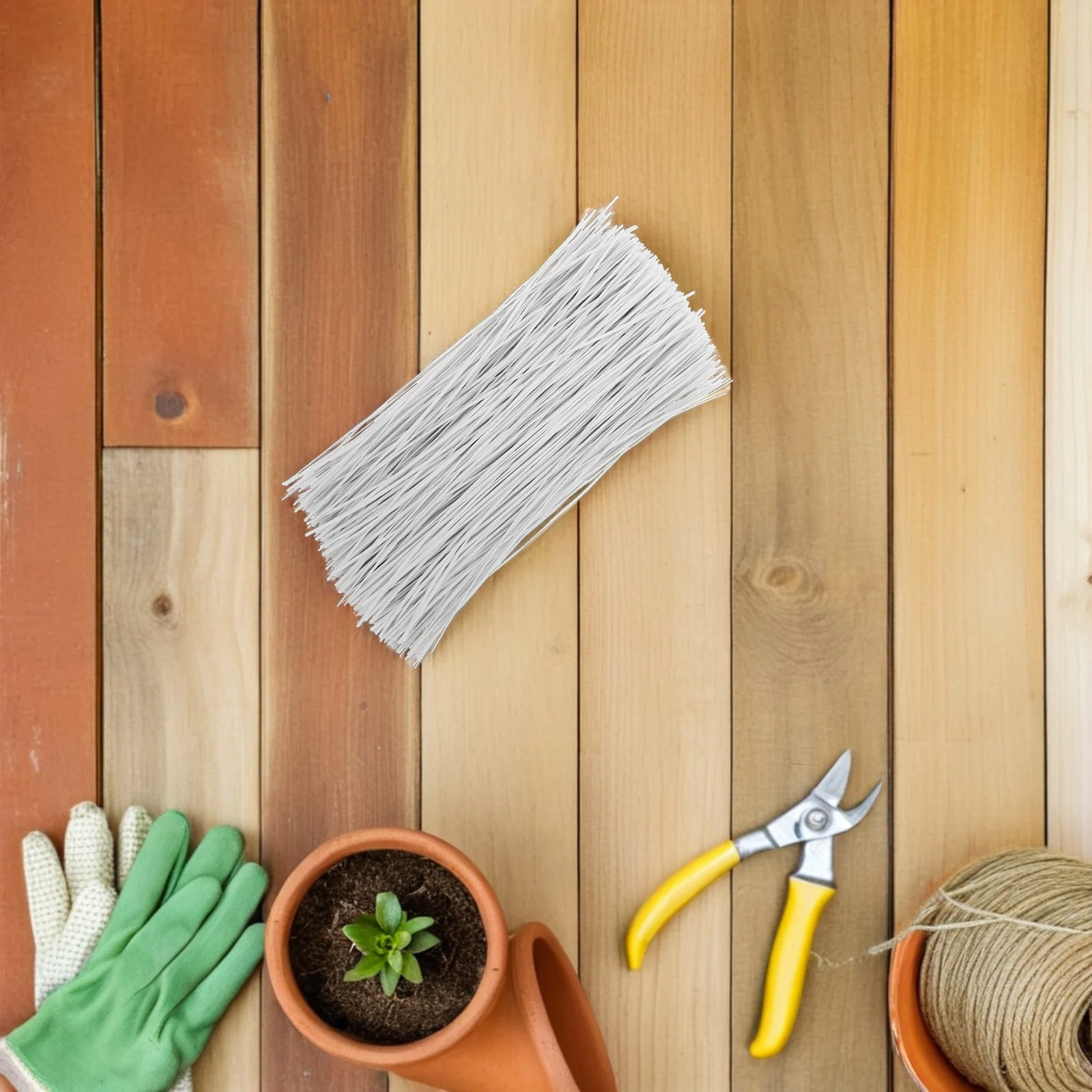 

1000Pcs Coated Wire Plant Ties Reusable Flexible Garden Climbing Vine Cable Organizer Cord Binding Support Cable Ties