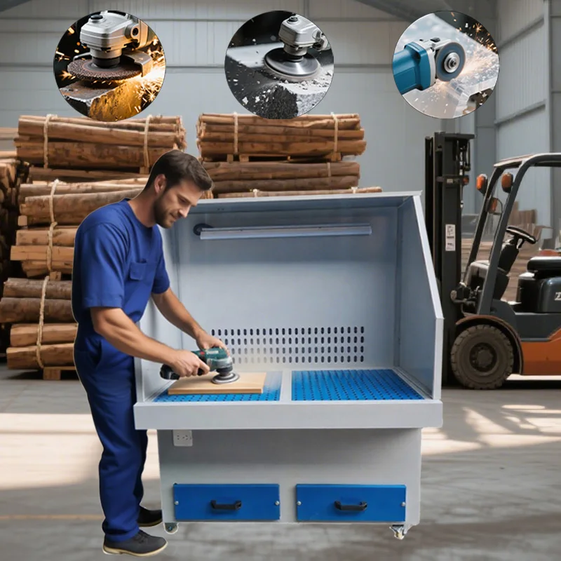 

Metal Downdraft Table Sanding Bench Grinding Vacuum Suction Table Downdraft Sanding Downdraft Table for Stone