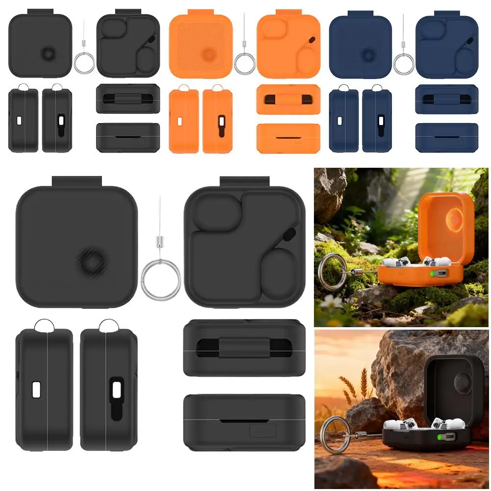 

Чехол для наушников Nothing Ear 3, аксессуары, защитный чехол с карабином, силиконовый чехол для беспроводных наушников Nothing Ear 3