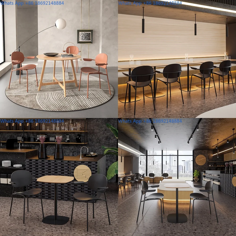 

Metal Dining Chair for Home Living Room Cafe Bistro Backrest Chair Comfortable Retro Style Luxury Eat Chair