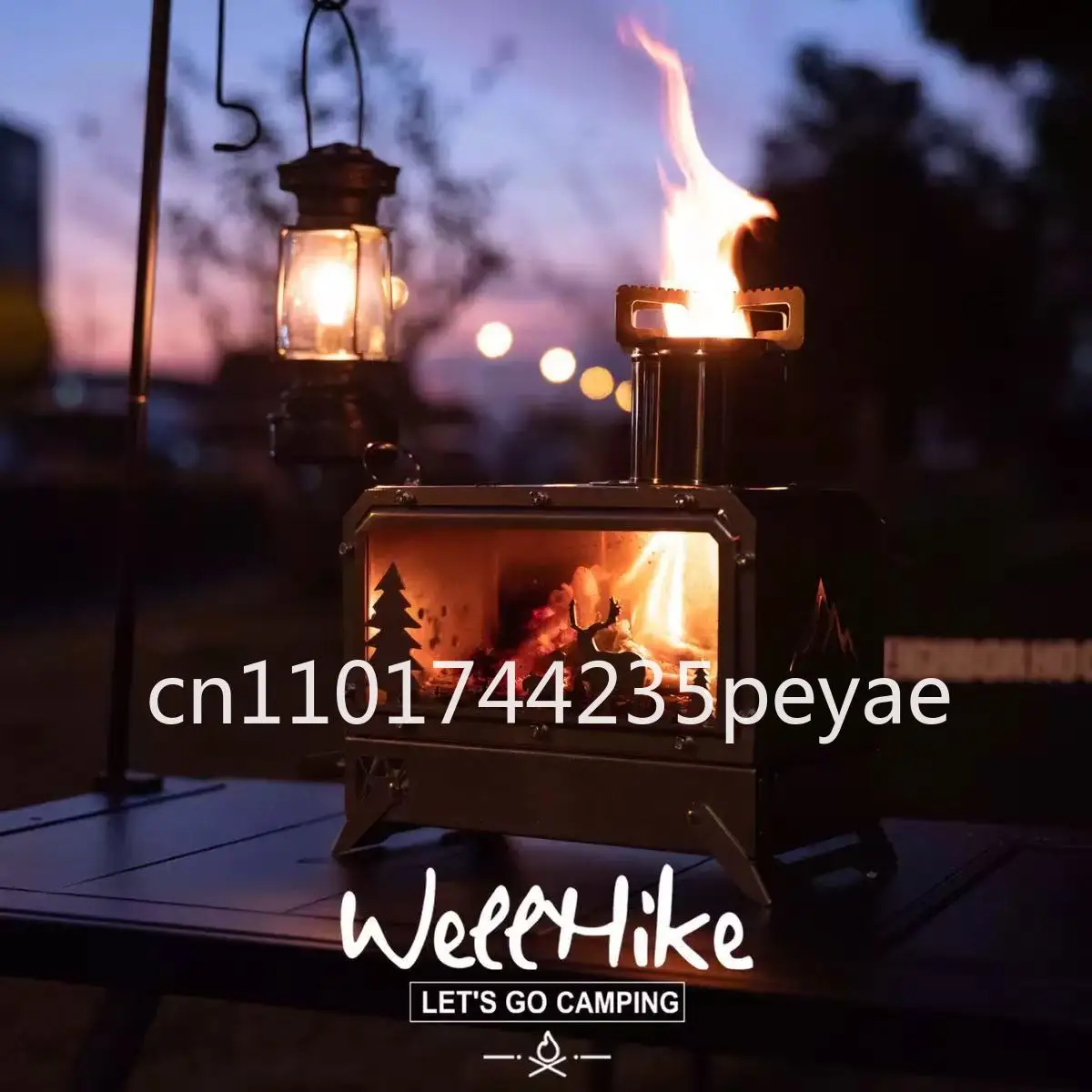 The new electric iron light can enjoy a compact size oil stove with a large flame