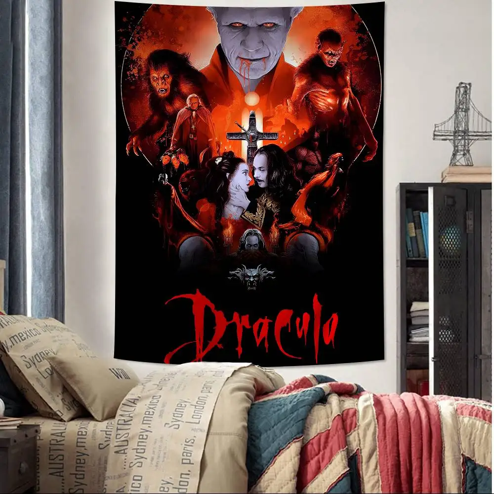 الرعب مصاص دماء فيلم دراكولا 1992 خمر نسيج ملون الجدار الشنق الهبي زهرة جدار السجاد المسكن ديكور جدار ديكور فني