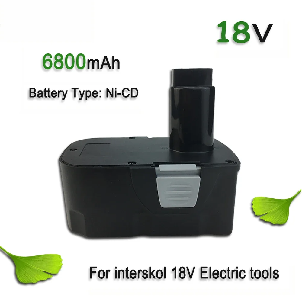 

18V 6800mAh Ni-CD Rechargeable Battery For Interskol Electric Tools Replacement