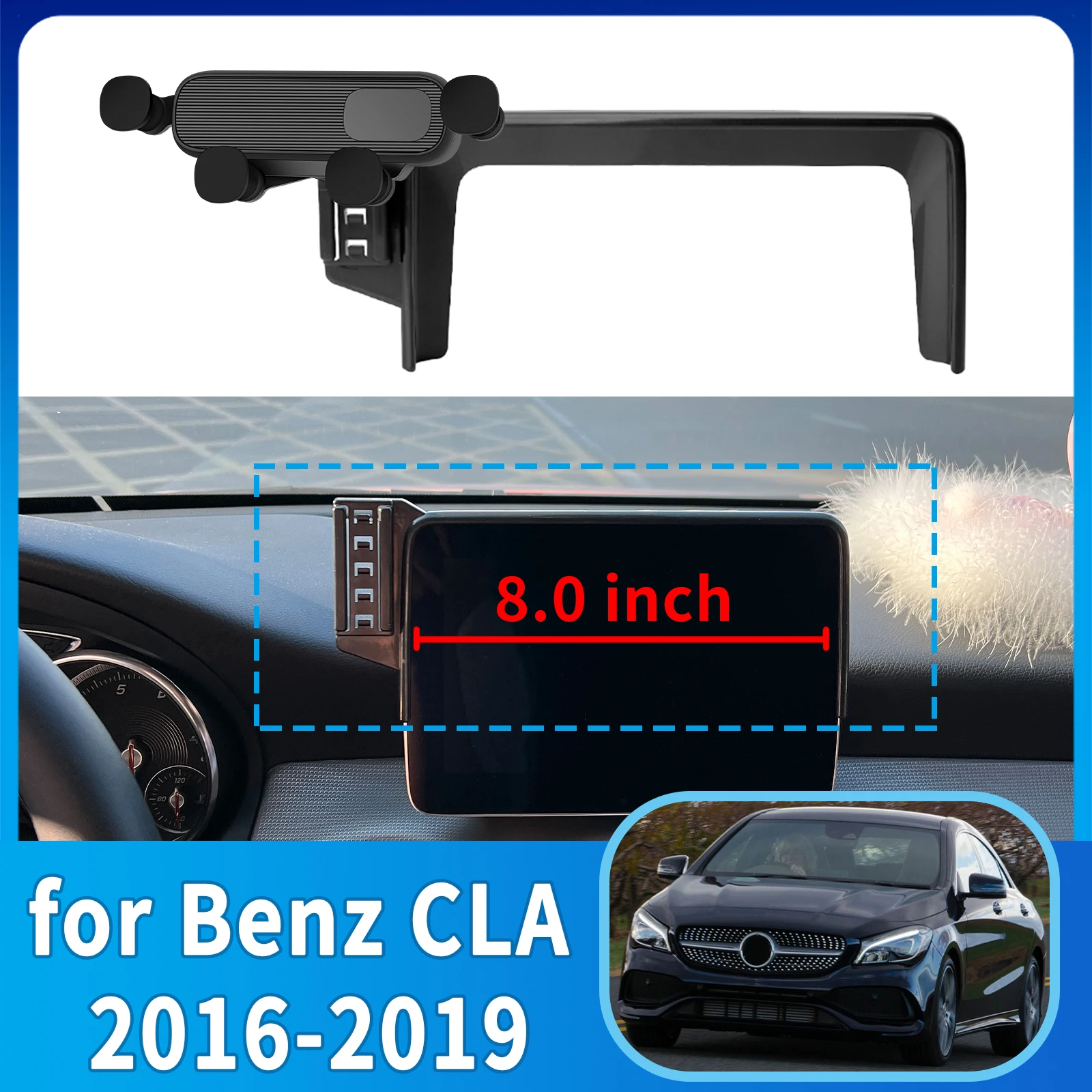 

fit for Mercedes-Benz CLA 2016-2019 C117 (8.0in) Phone Holder, Dashboard Screen Mount Bracket Easy Installation​​ accessoires