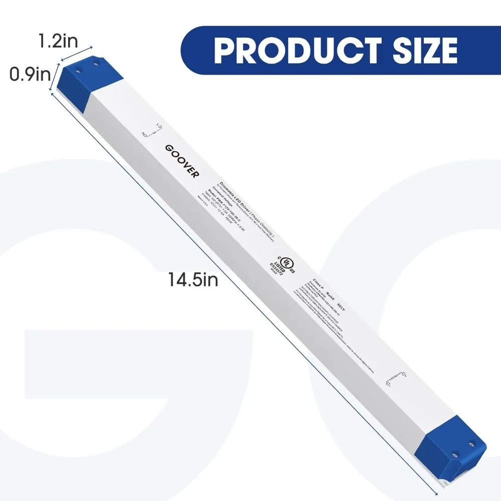 

Светодиодный драйвер триак с регулируемой яркостью, 150 Вт, источник питания постоянного тока 12 В, вход переменного тока 100 277 В, совместимый с диммерами Lutron Leviton для светодиодного освещения