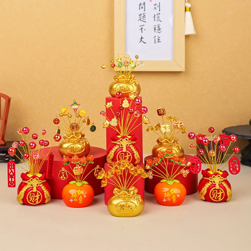 Fortune Money Bag Series เครื่องประดับ Creative Desktop ตกแต่ง New Home Entrance เครื่องประดับรถของขวัญเทศกาล