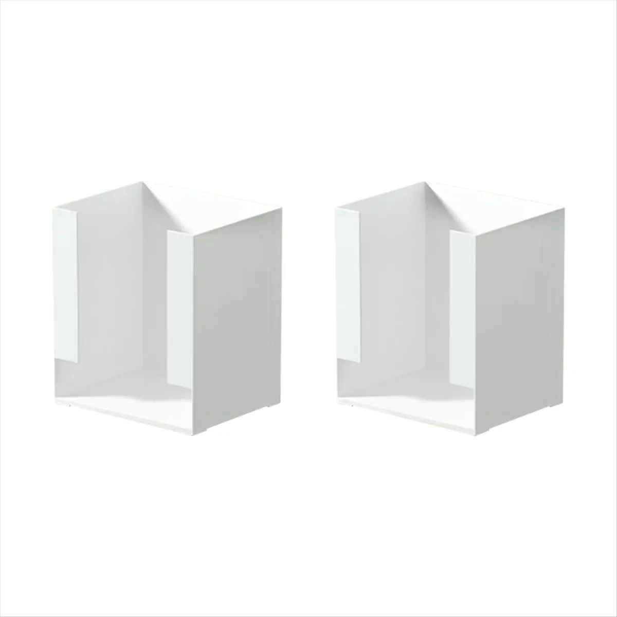 2026 Trend 2pcs Kitchen Noodle Storage Box Bedroom Makeup Organizer for Masks and Cups 17.5x14x20cm