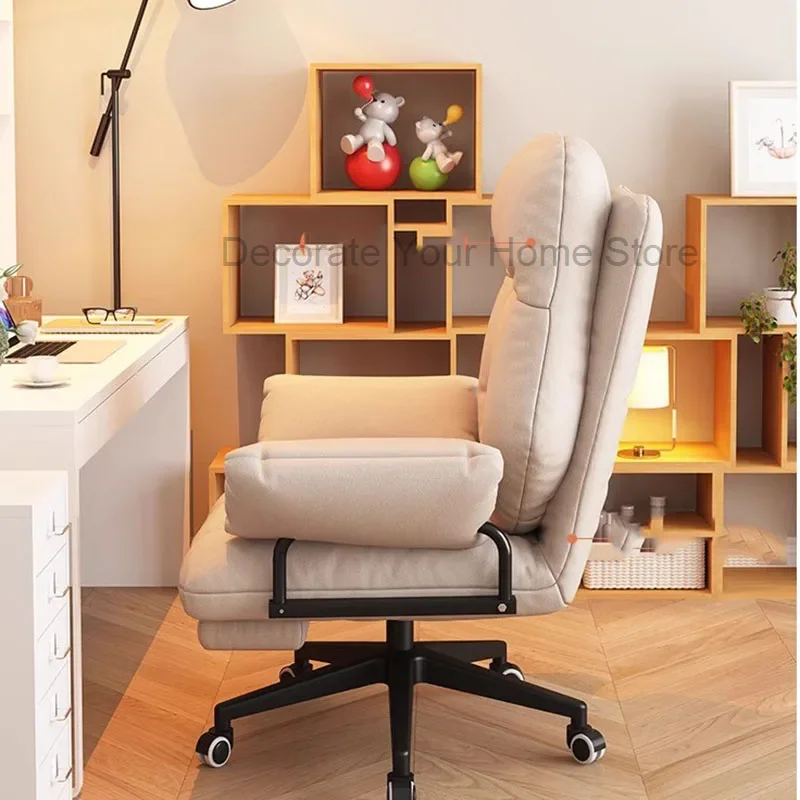 

Comfortable Leather Office Chairs High Back Computer Gaming Ergonomic Chair Swivel Bedroom Cadeira Gamer Luxury Furnitures