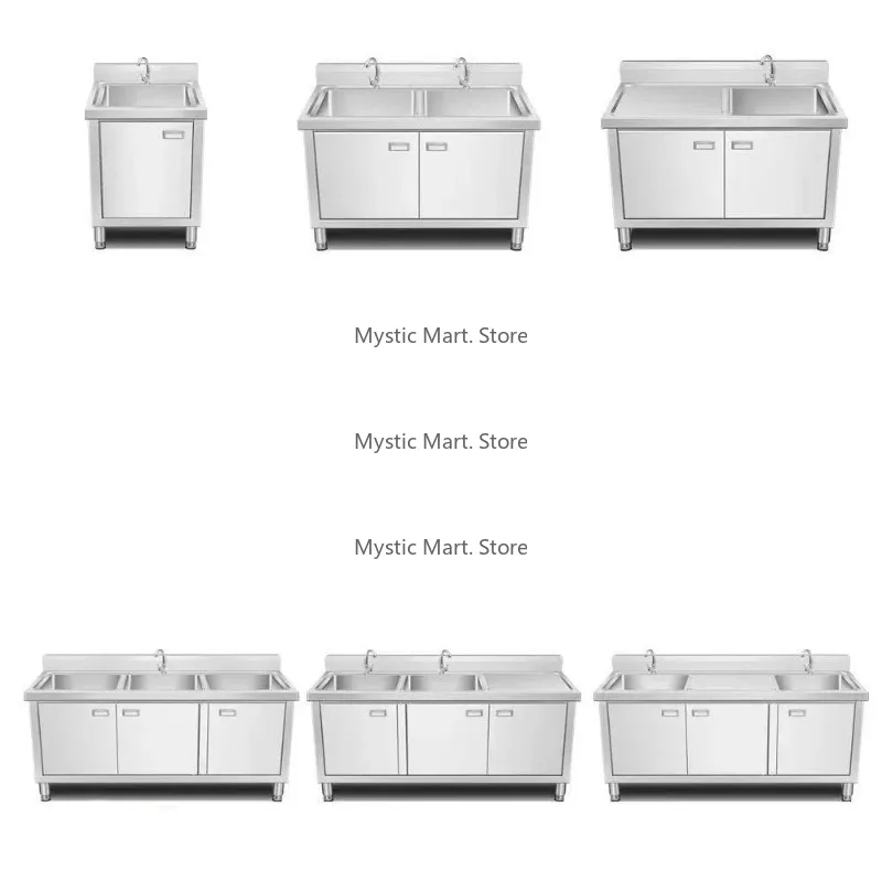 

iStainless steel kitchen workbench with sink kitchen metal cabinet stainless steel workbench