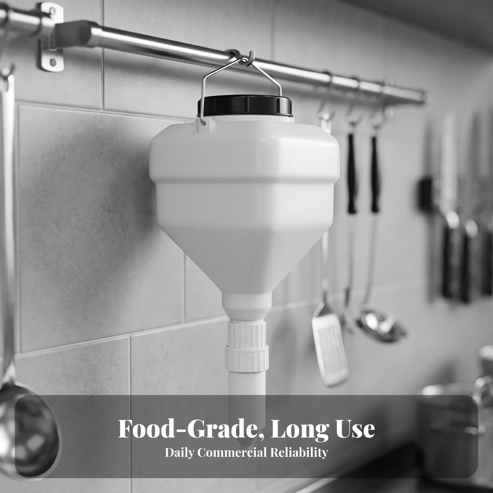 Press Bottle with Hanging Handle Leak-Leak-Proof-Leak-Proof Hanging Sauce Dispenser Condiment Press Bottle Dishwasher-Safe