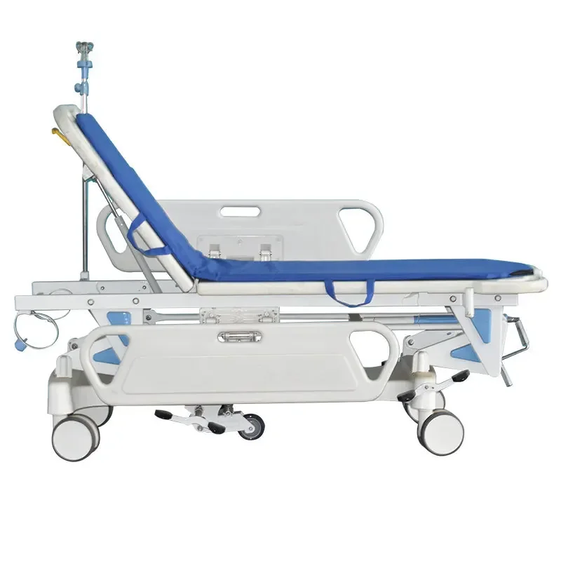 transfer cart, nurse trolley, docking flat car, stretcher, lifting transfer bed, surgical rescue, laryngoscopy, first aid