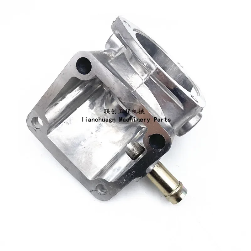 For Kato HD800/1430 Hyundai 210-5 Thermostat seat assembly Mitsu-bishi 6D14 Engine Thermostat cover Excavator Parts