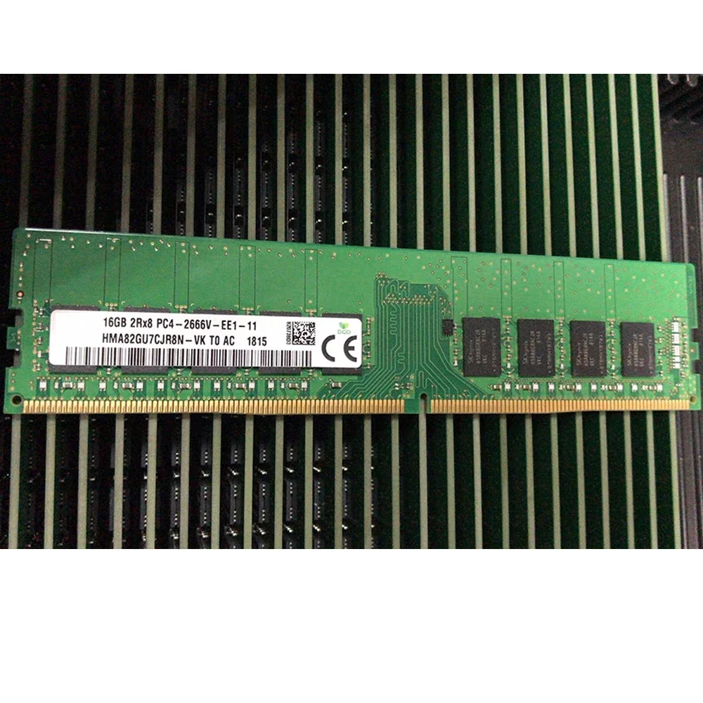 1PCS  HMA82GU7DJR8N-VK/HMA82GU7CJR8N-VK 16G 2RX8 PC4-2666V ECC EUDIMM For SKhynix Server Memory