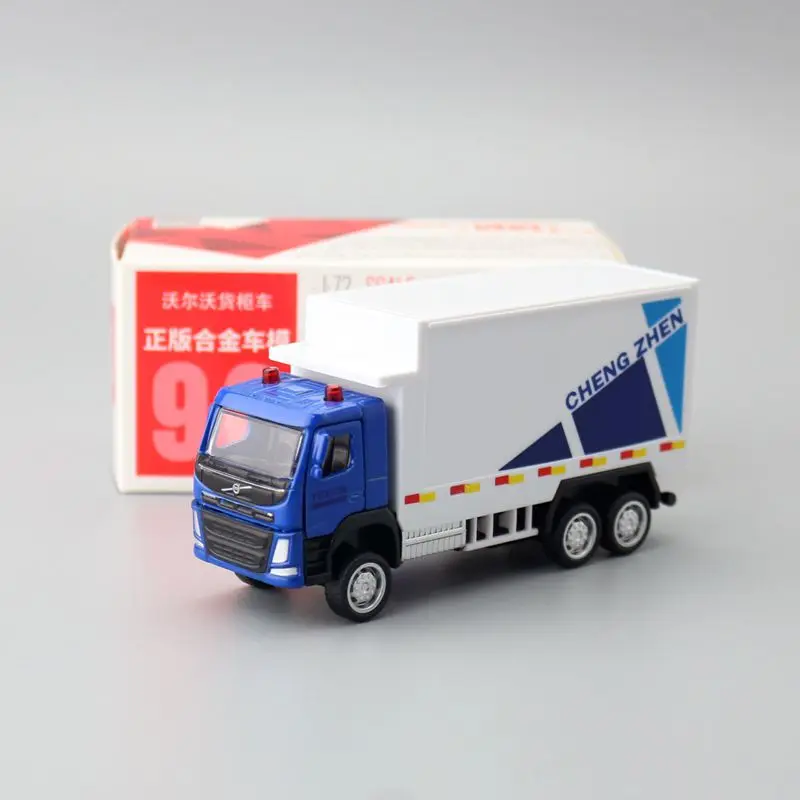 

Diecast Metal Toy Car Model 1:72 Scale Container Transport Truck Engineering Pull Back Educational Collection Gift Kid Match Box