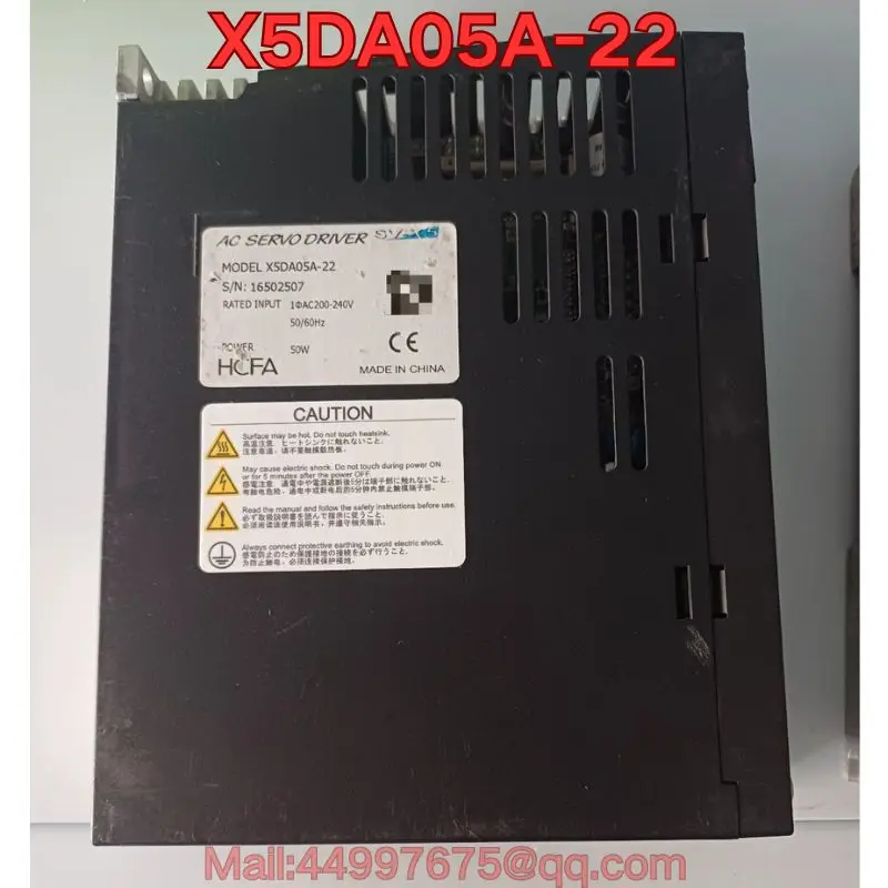 Second-hand HCFA-5V-X5 X5DA05A-22 servo drive function test is normal Latest prices for August 2026