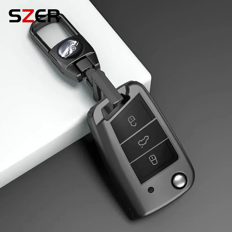 Hot TPU Car Key Case Cover Bag For Volkswagen VW Golf 7 ALLTRACK MK7 Tiguan SEAT Ateca Leon FR 2 Ibiza Skoda Octavia Protector