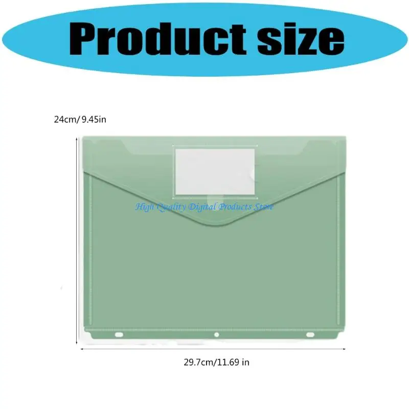 U2JE 5/10 Uds. Bolsa para documentos bolsillo perforada con 3 agujeros para organización oficina escolar