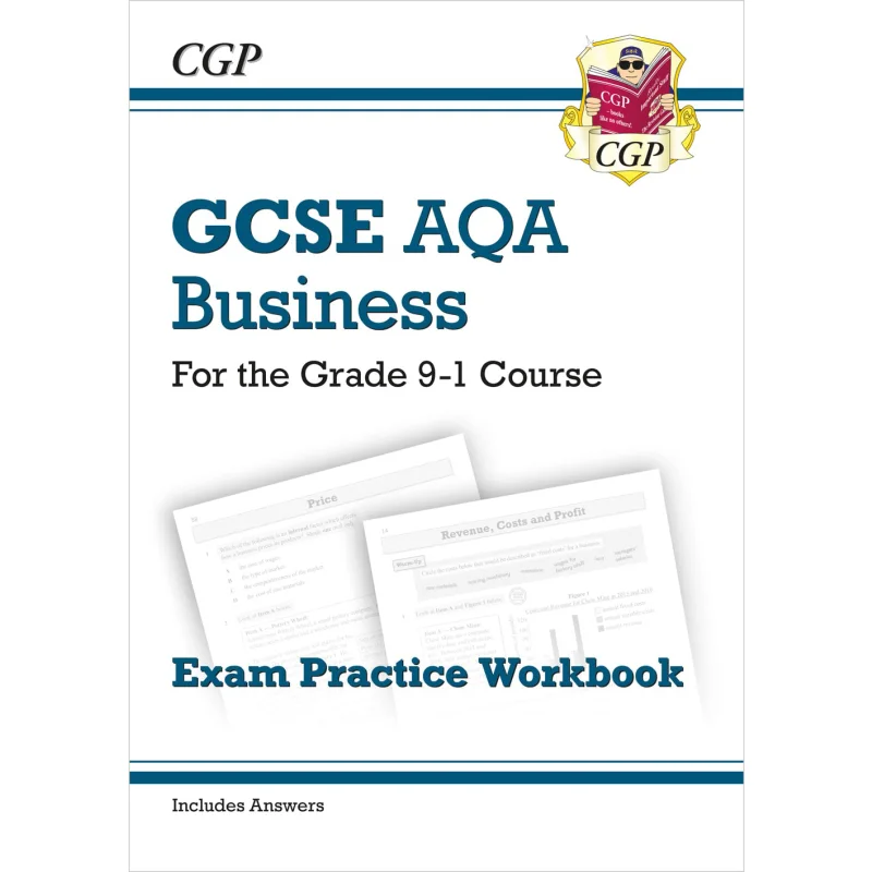 

New GCSE Business AQA Exam Practice Workbook Includes Answers CGP Books Coordination Group Publications 9781782946922 Book