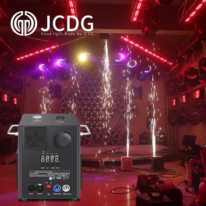 

JCDG Cold Spark Machine Stage Effect Firework Machine for Wedding Party for Stage Events Cold Burn Sparking Fireworks Simulator