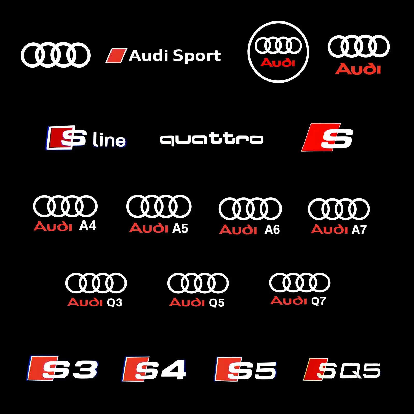 Фонарь для Audi sport A4 B5 B6 B7 B8 B9 A1 A3 8V 8P 8L A6 C5 C6 C7 A5 A7 A8 Q3 Q5 Q7 TT S3 S6 Sline Quattro