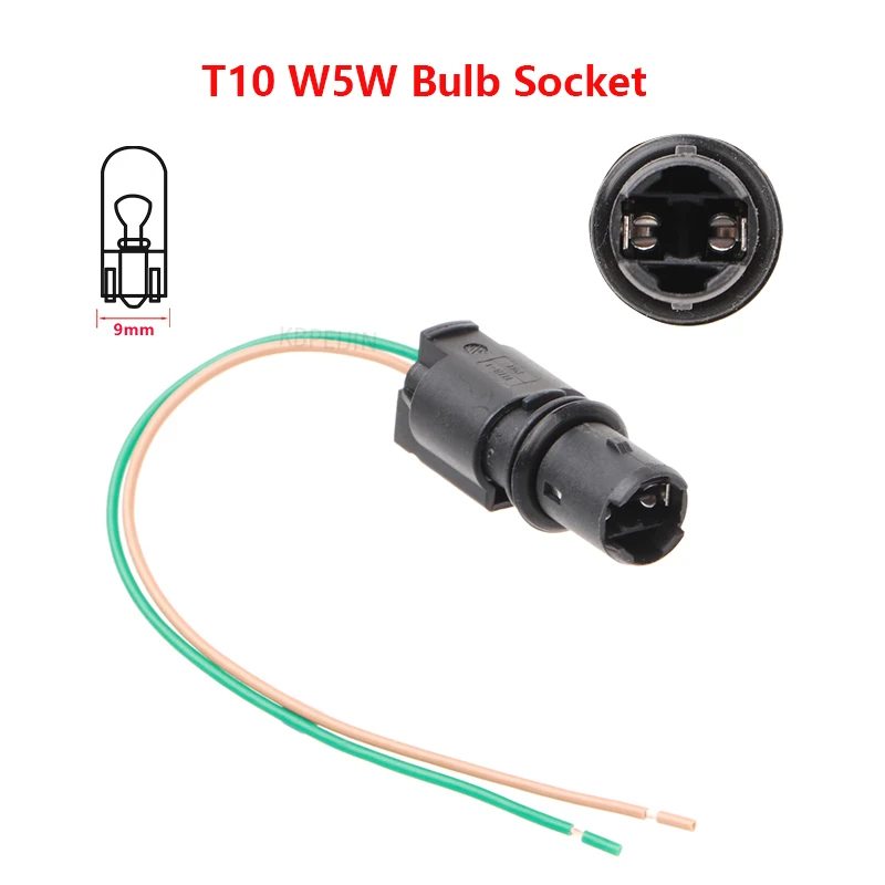 

1x For BMW X3 E83 E60 E90 E92 E93 Turn Signal Light T10 W5W Bulb Holder Connector Socket Adapter Accessories