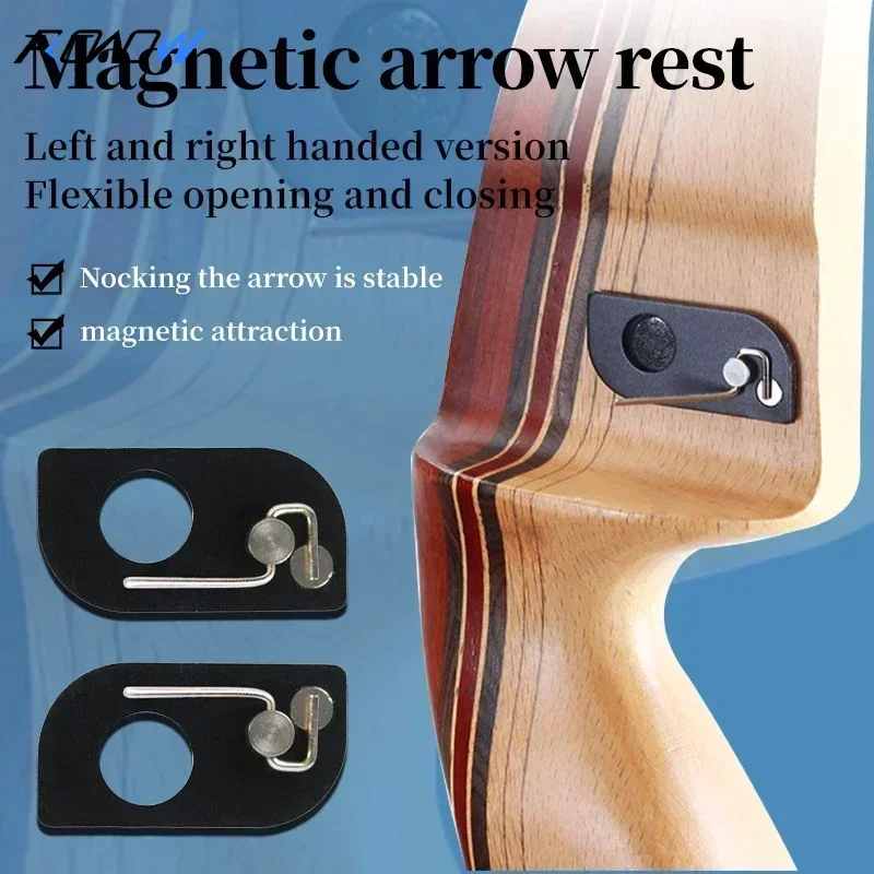 ROWOW Archery Recurve Bow Arrow Rest Left/right Hand Shooting 3M Self-adhesive Arrow Rest for Shoot Hunting Accessories