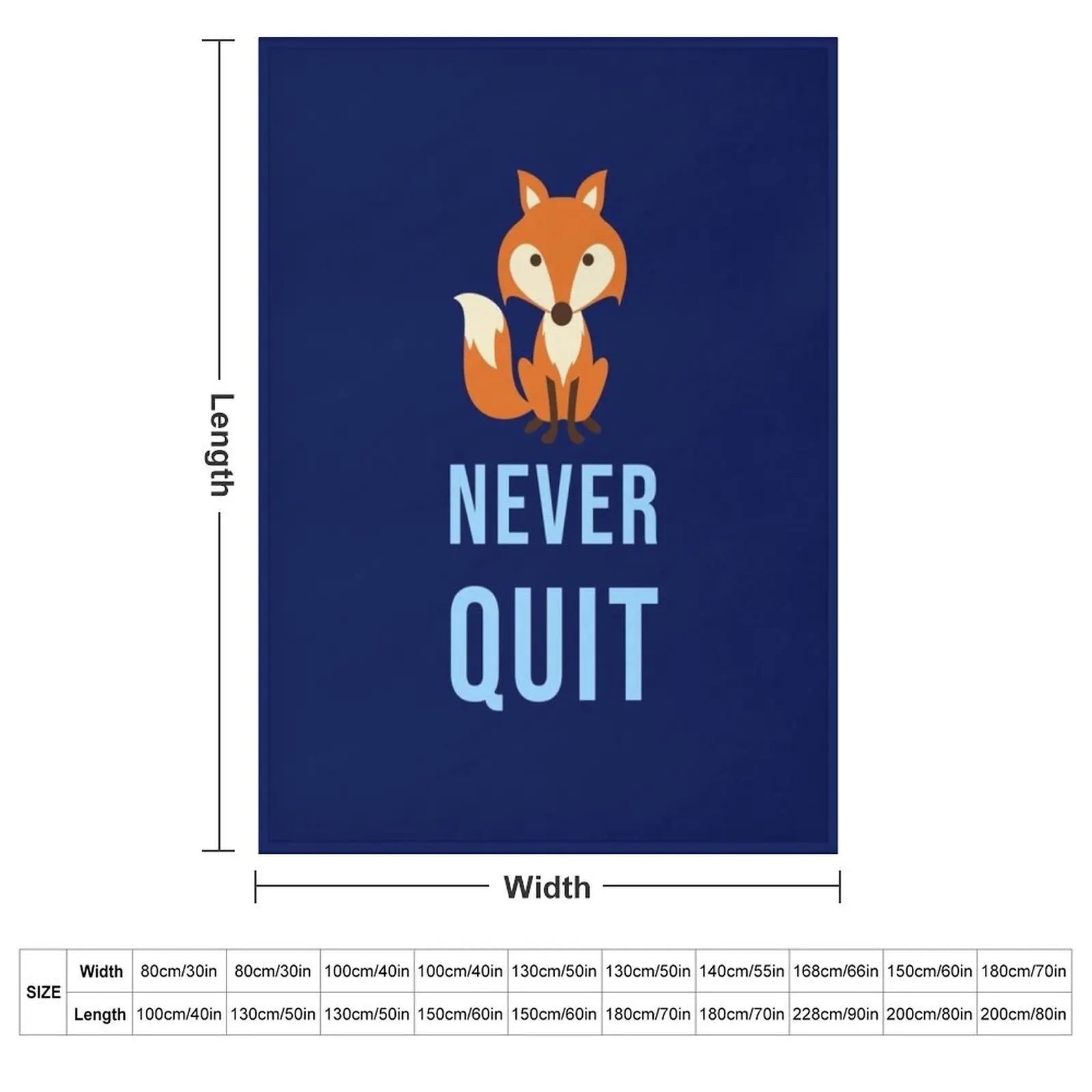 Foxes never quite - Leicester Throw Blanket Heavy Personalized Gift Blankets