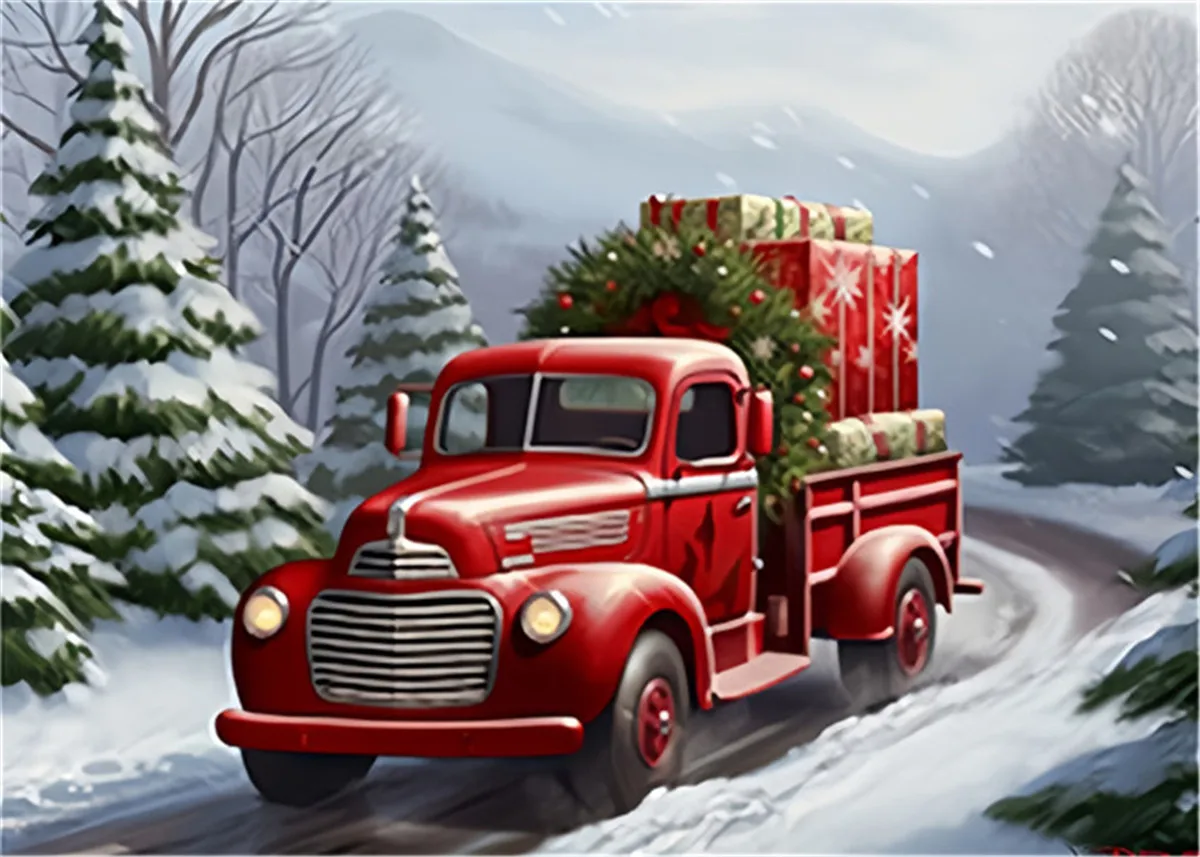 Puzzle 50 100 200 500 1000 pezzi per adulti Albero di Natale Formazione auto in legno per esplorare e godersi regali personalizzati