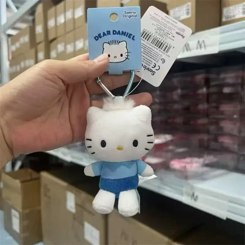 Sanrio Hello Kitty peluche poupée pendentif porte-clés japonais mignon dessin animé Kitty chat pendentif porte-clés sac accessoires fille cadeau