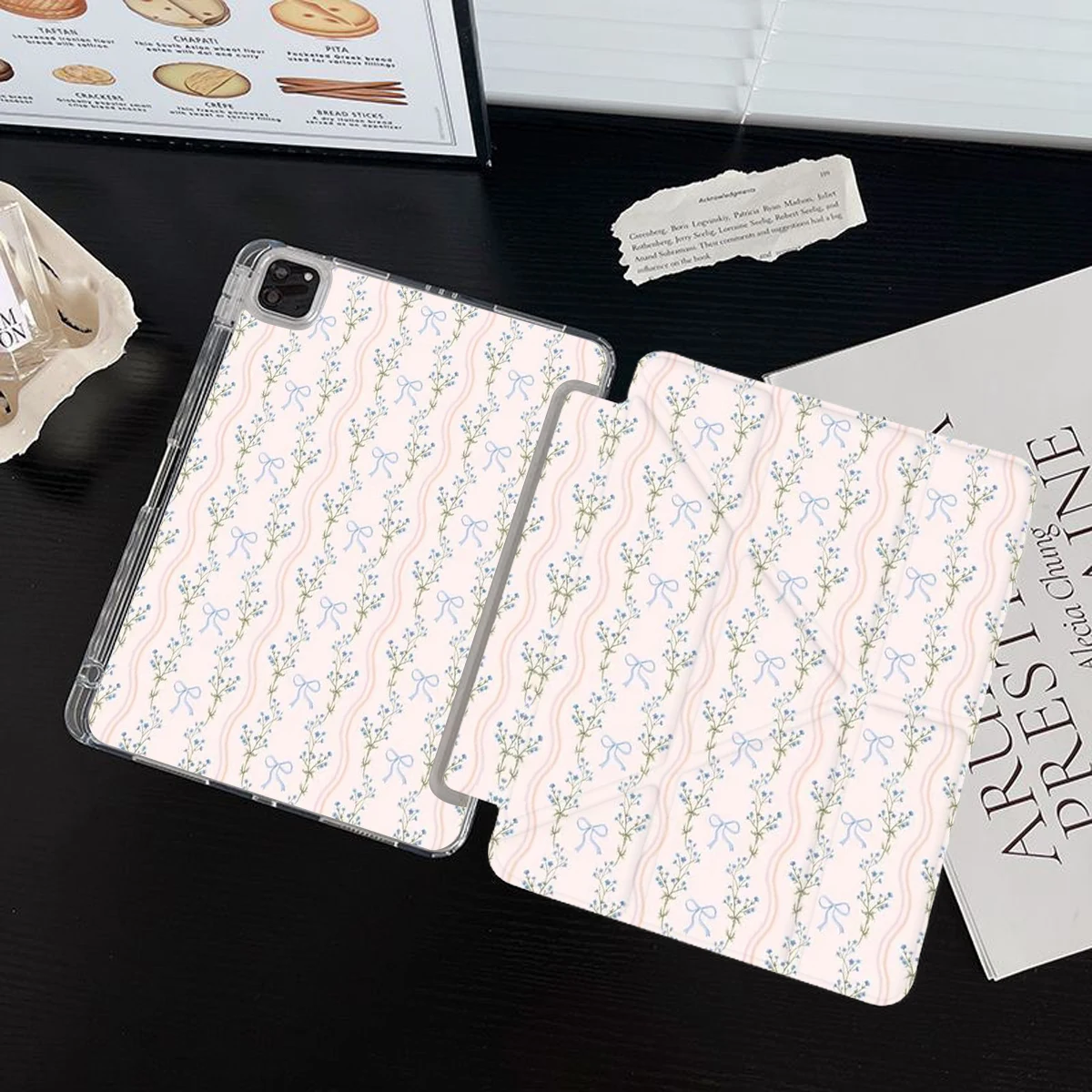 Y Fold Tablet Case For SamsungS9S10 Plus 12.4 iPad10.2 7/8/9th iPad 11th 2025 SamsungS7S8S9 11 iPad 4/5th 10.9 Air11 2024