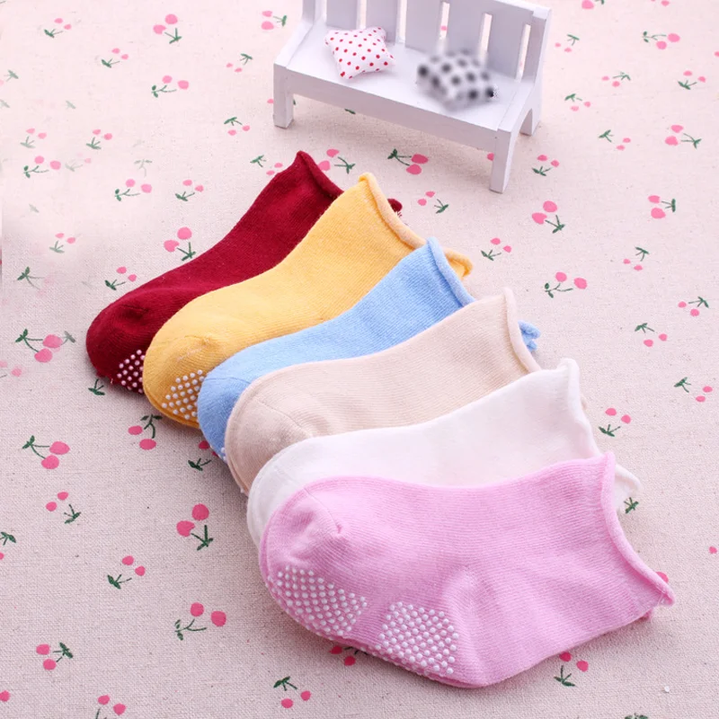 4Pair/lot New Solid Color Baby Children's Socks